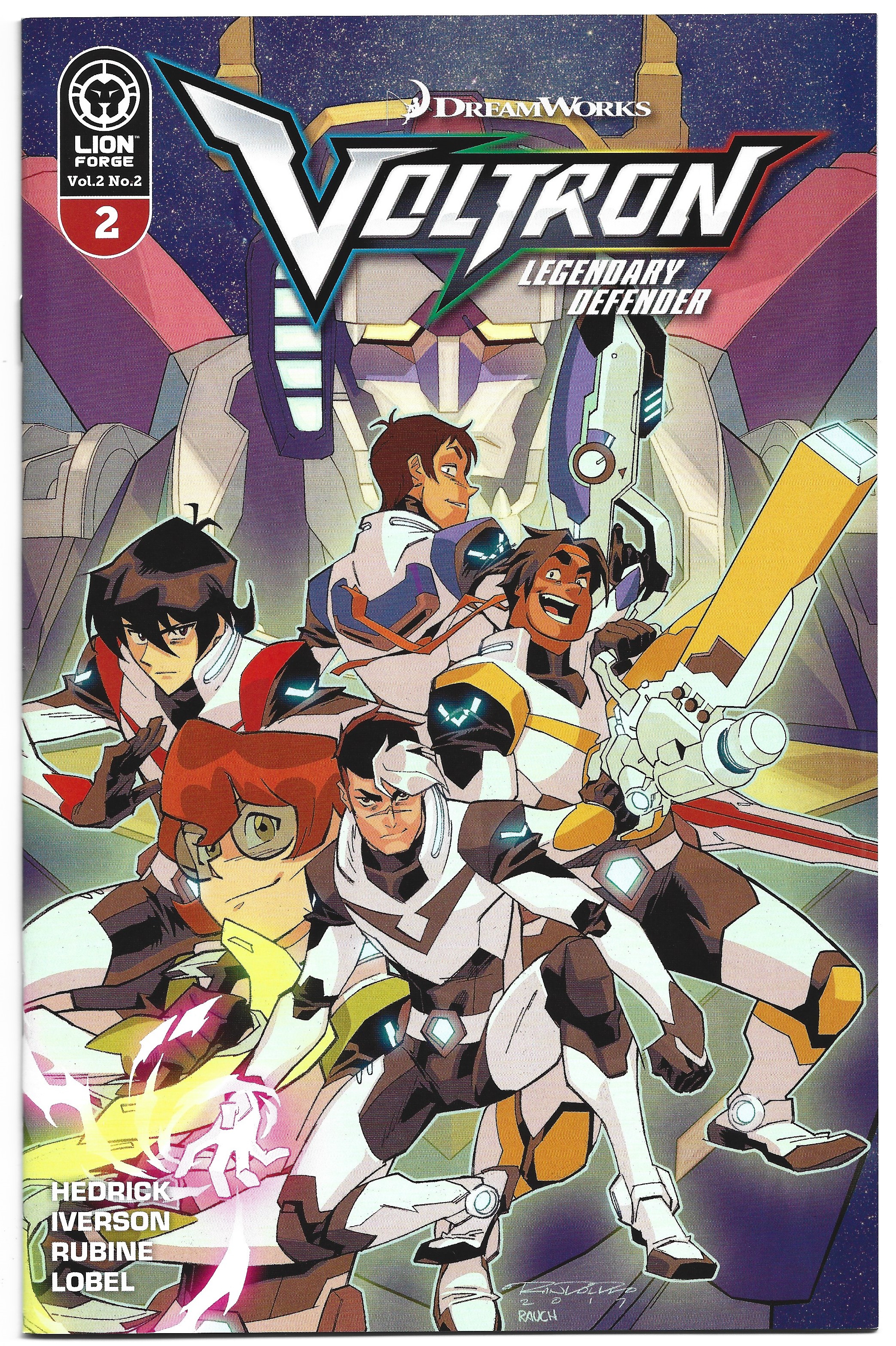 Voltron Legendary Defender (Vol 2) #2 B Cover Lion Forge 2017 VF