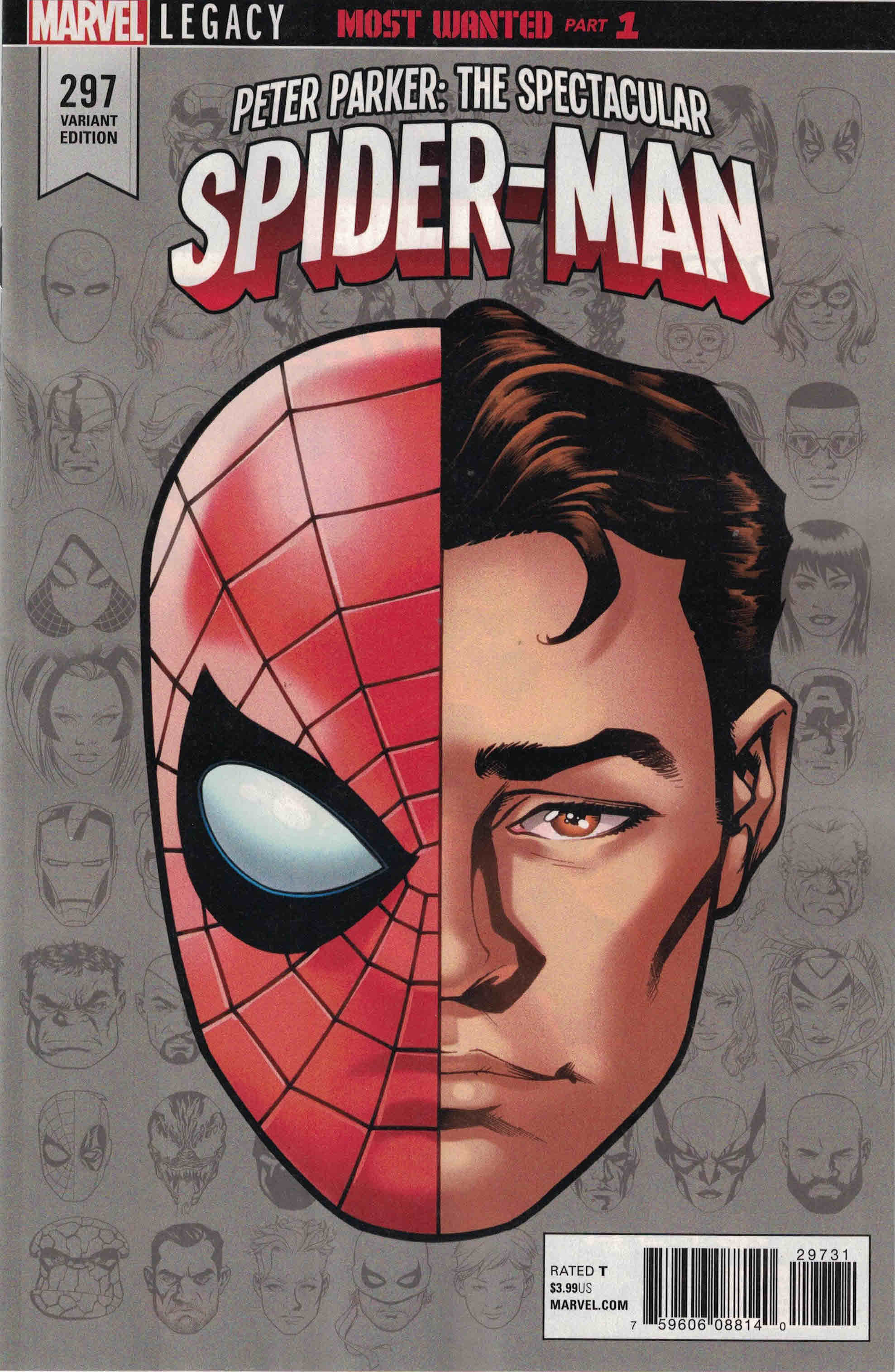Peter Parker Spectacular Spider-Man #297 1:10 Mike McKone Headshot