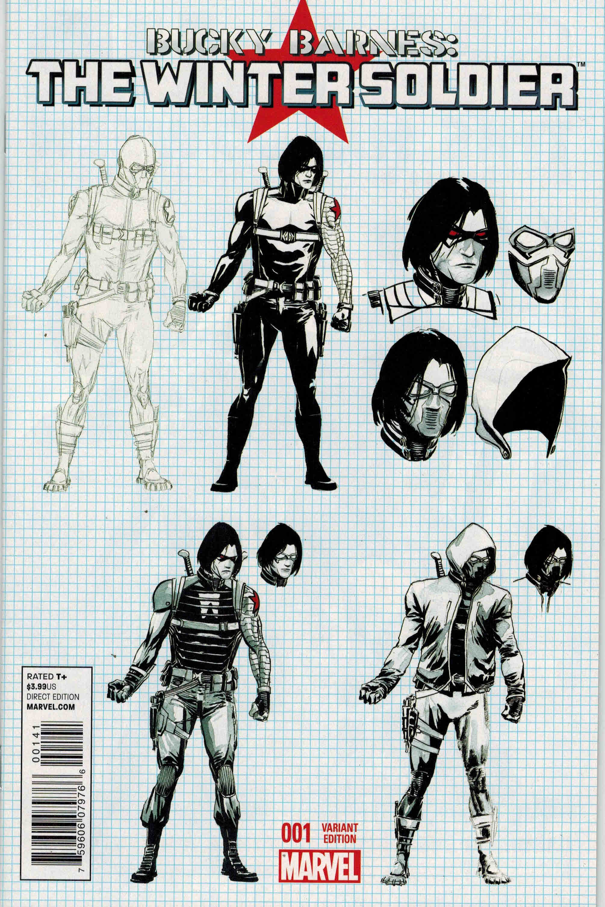 Bucky Barnes The Winter Solder #1 1:10 Rudy Design Variant Marvel