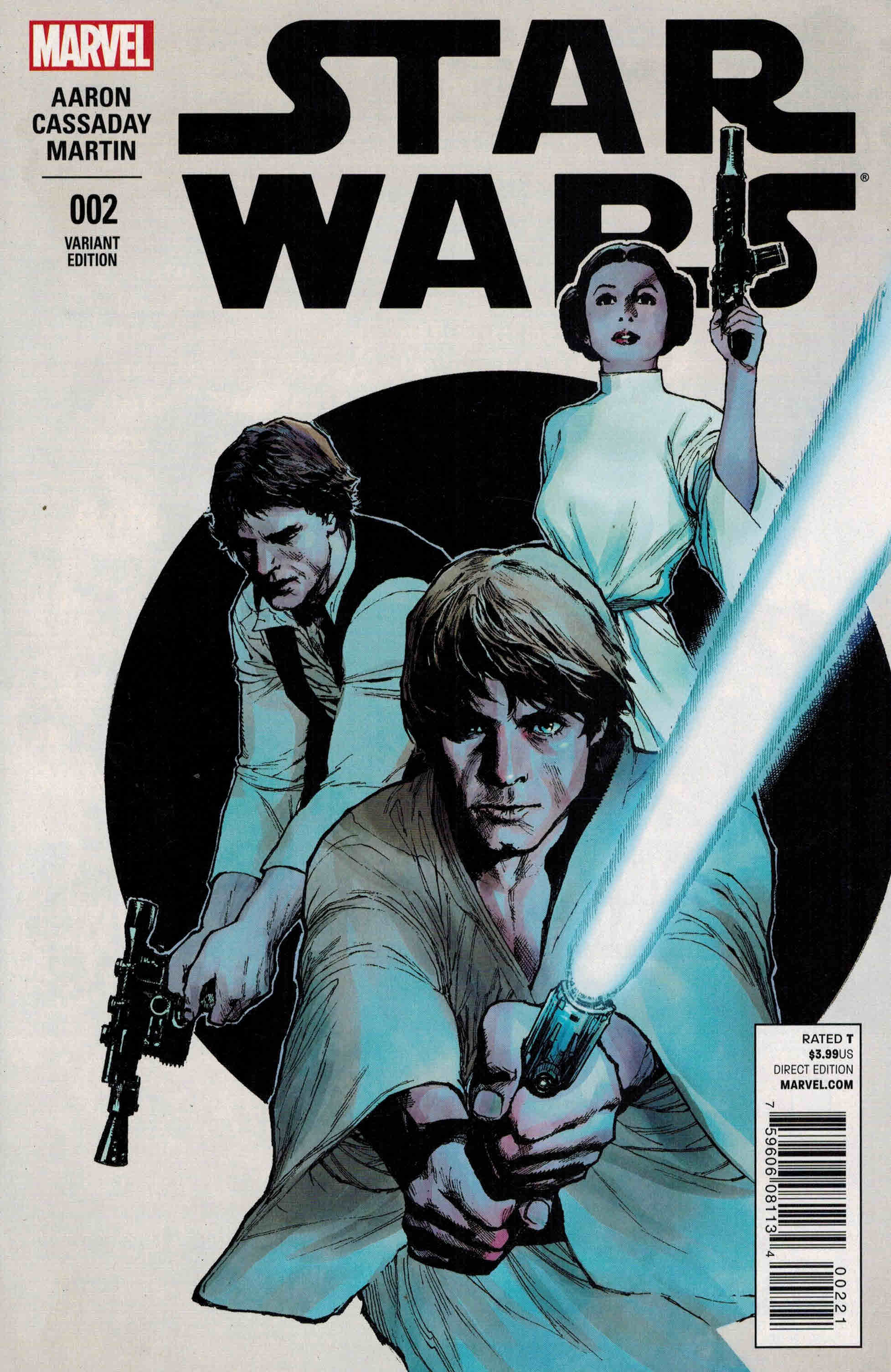 Star Wars #2 1:25 Leinil Francis Yu Variant Marvel 2015 Luke Leia