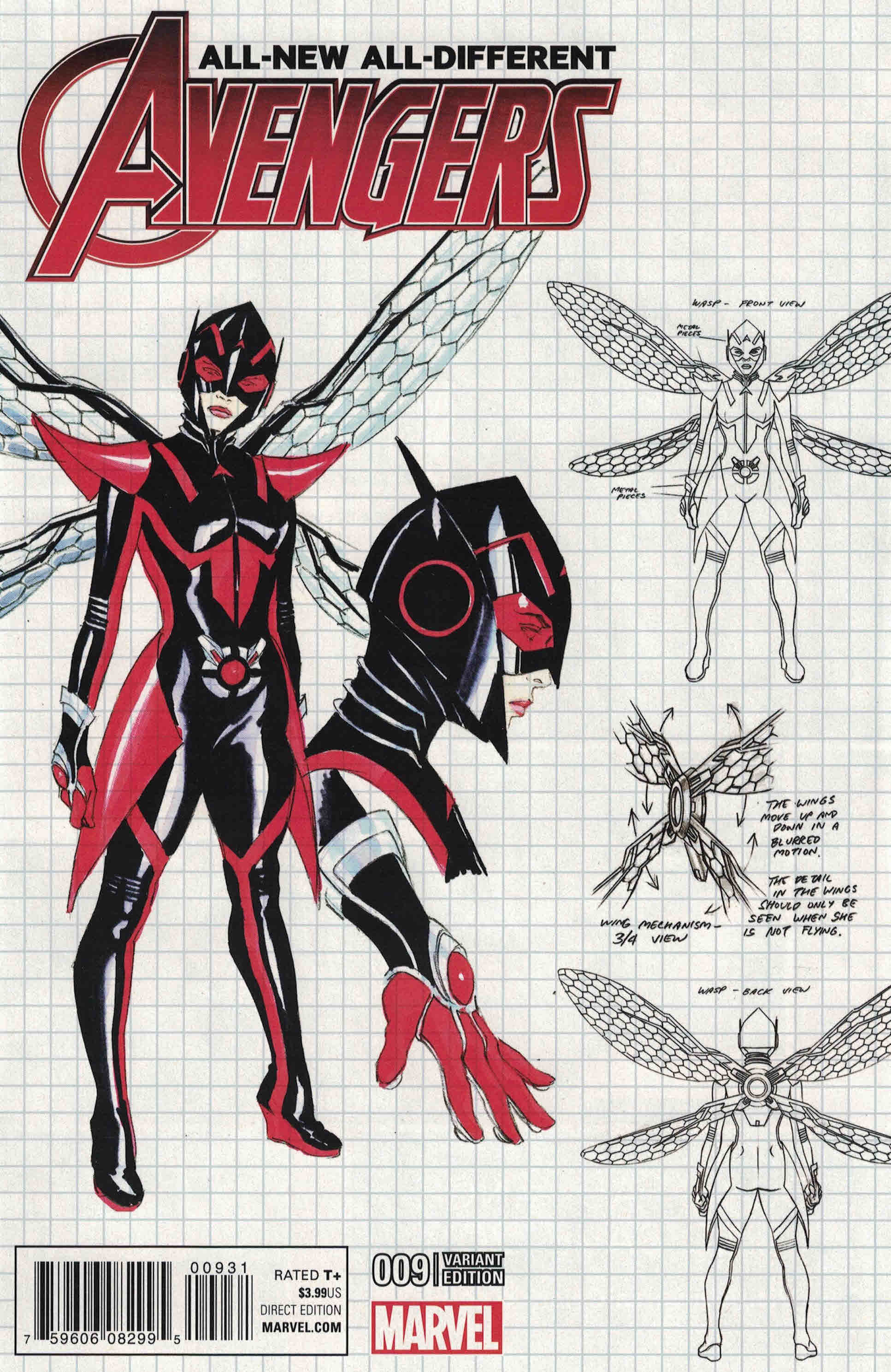 All-New All-Different Avengers #9 1:50 Alex Ross New Wasp Design