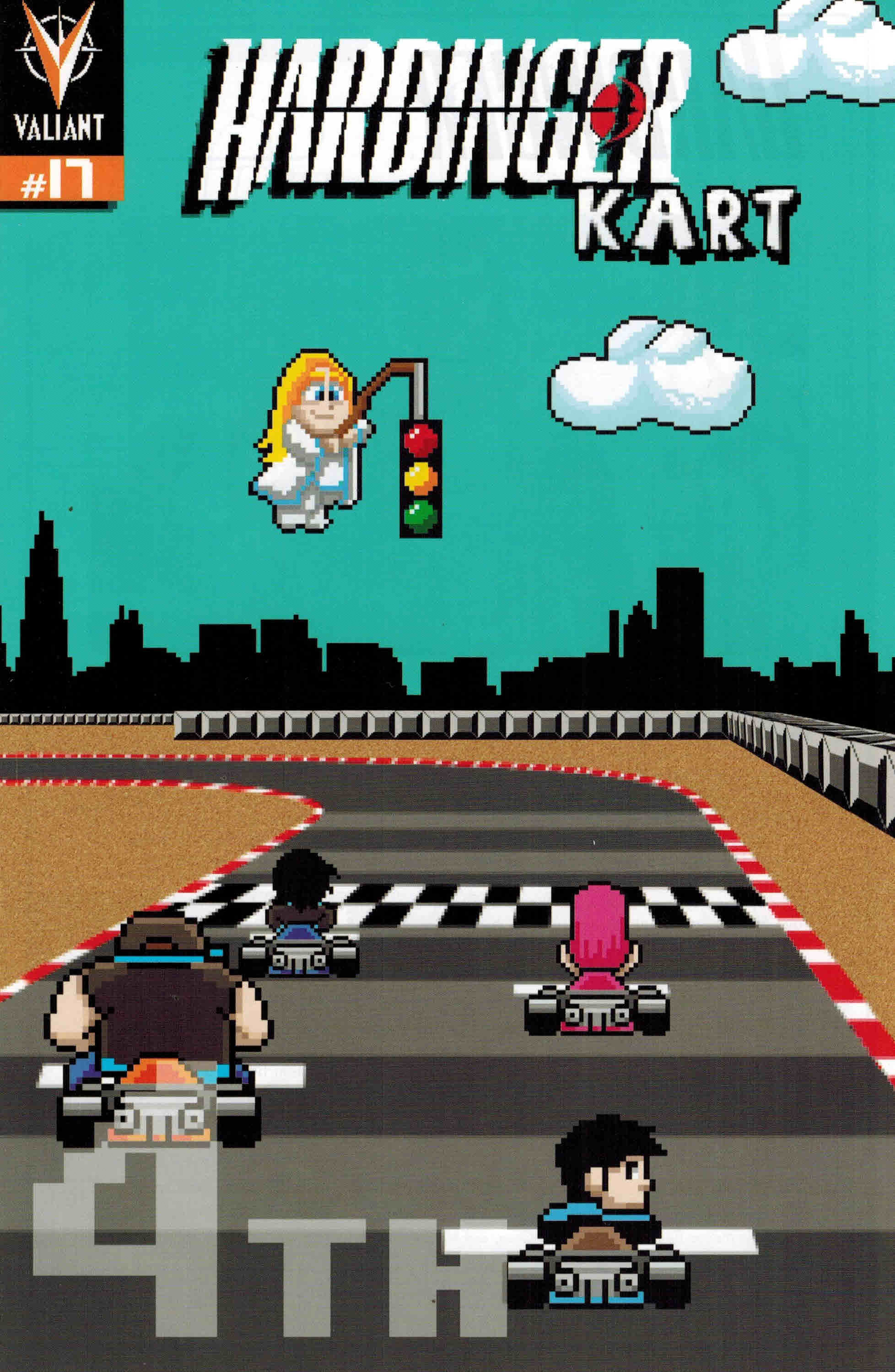 Harbinger #17 8-Bit Video Game Variant Mario Kart Homage Valiant