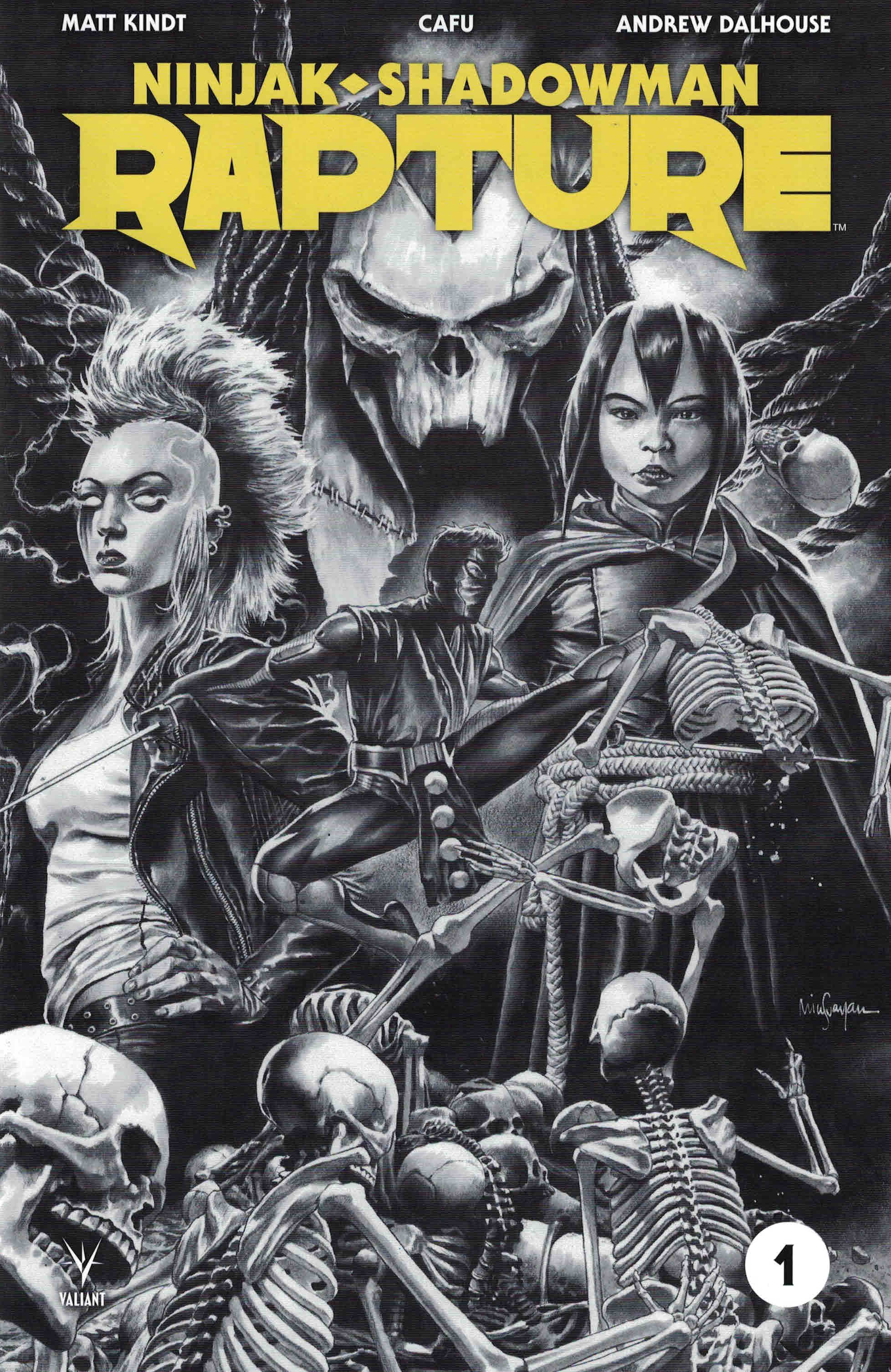 Ninjak Shadowman Rapture #1 1:50 Mico Suayan Cover G Variant Valiant Comic Book 
