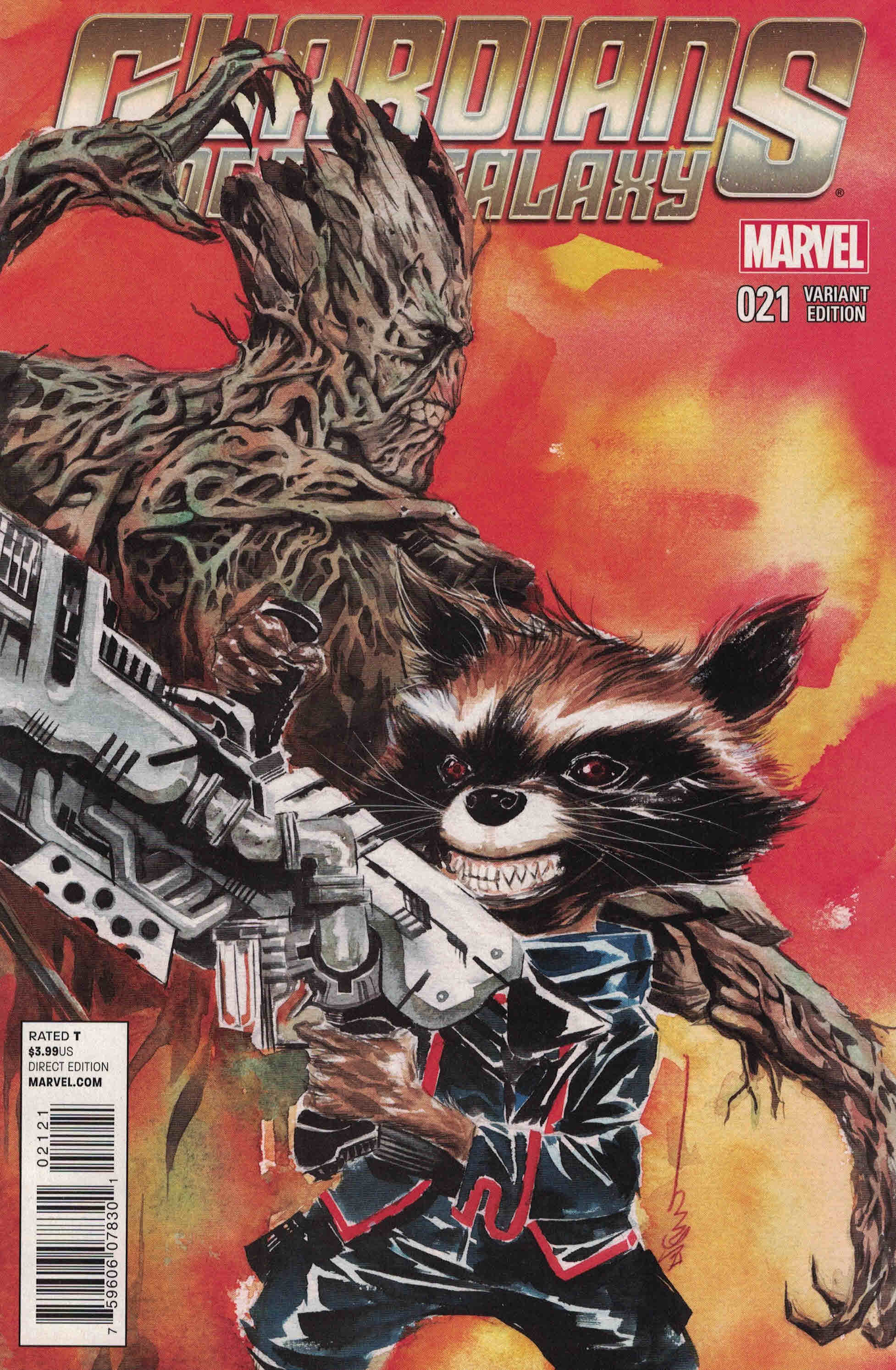 Guardians of the Galaxy #21 Dustin Nguyen Rocket & Groot Variant