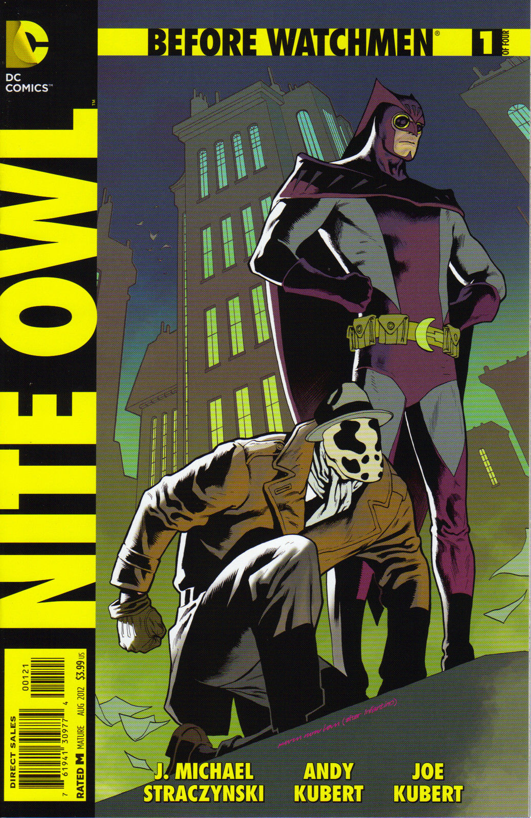 Before Watchmen Nite Owl #1 1:25 Kevin Nowlan Variant DC 2012 – Ultimate  Comics, image size:1039x1600