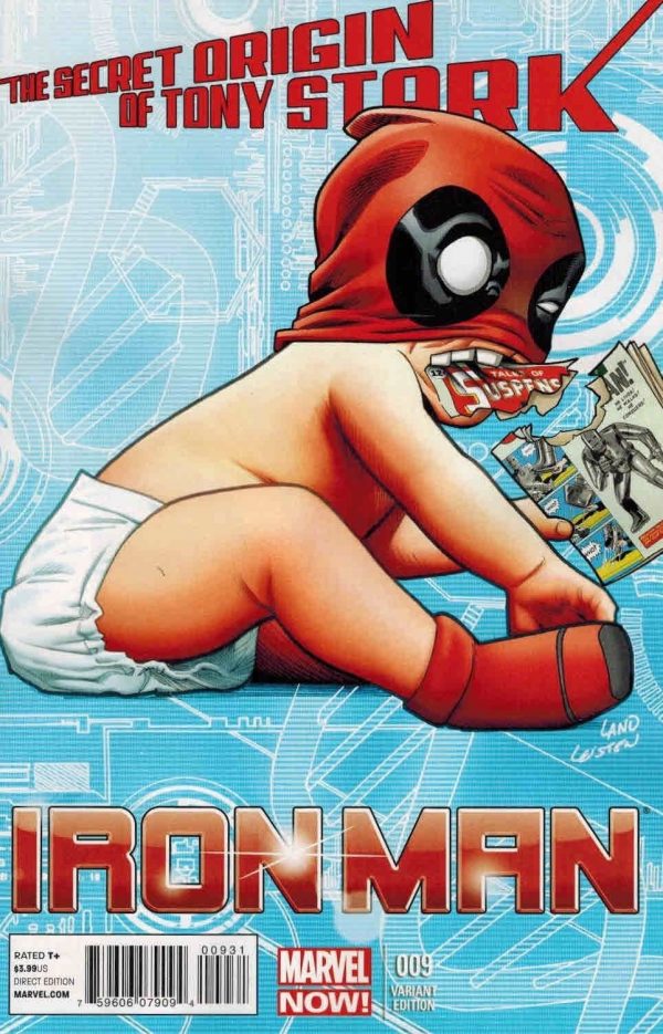 Iron Man #9 Greg Land Deadpool Variant Marvel NOW! 2012 Eaglesham Kieron Gillen