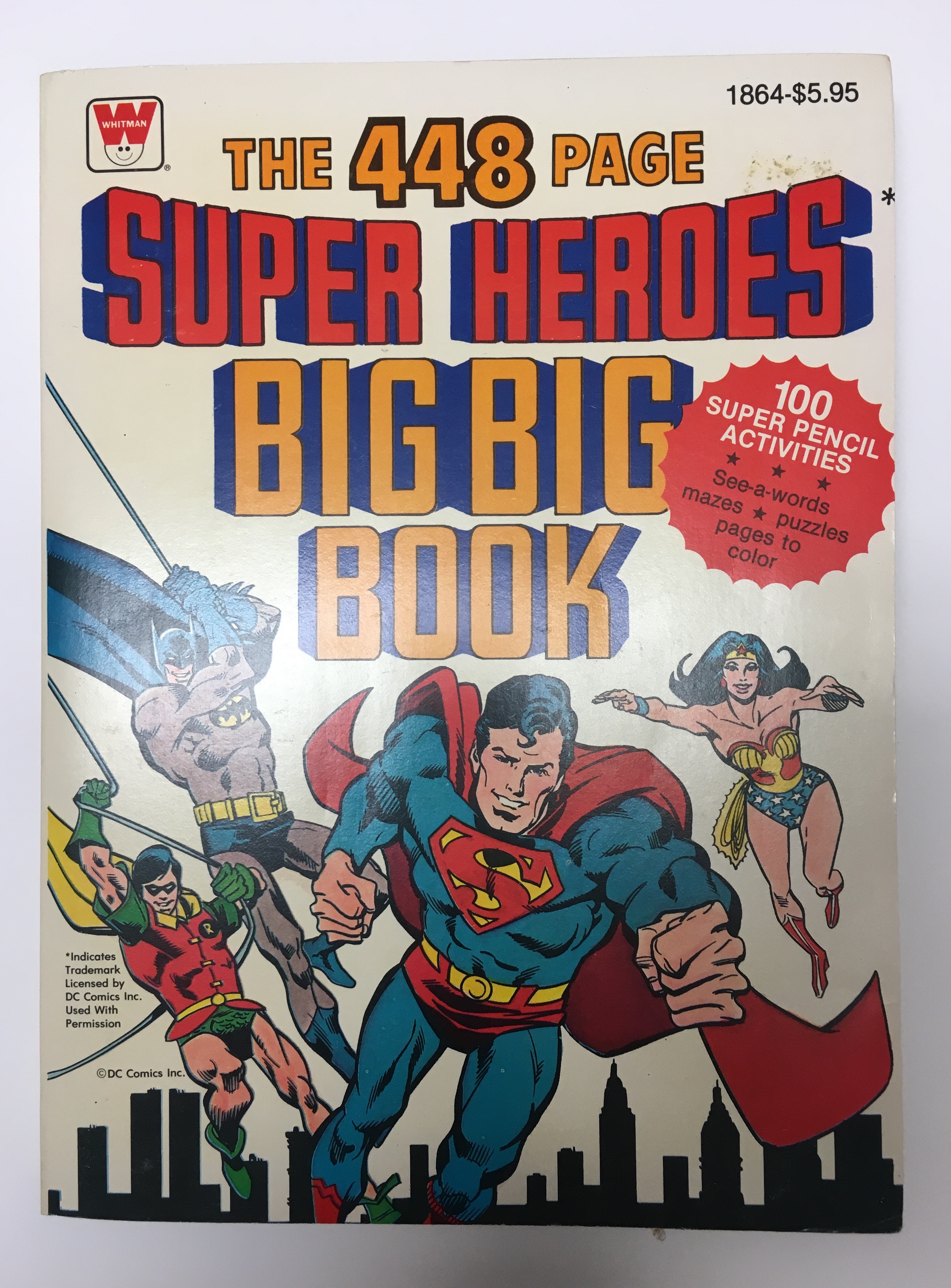 DC Super Heroes Big Big Book 448 Page Color and Activity Merigold