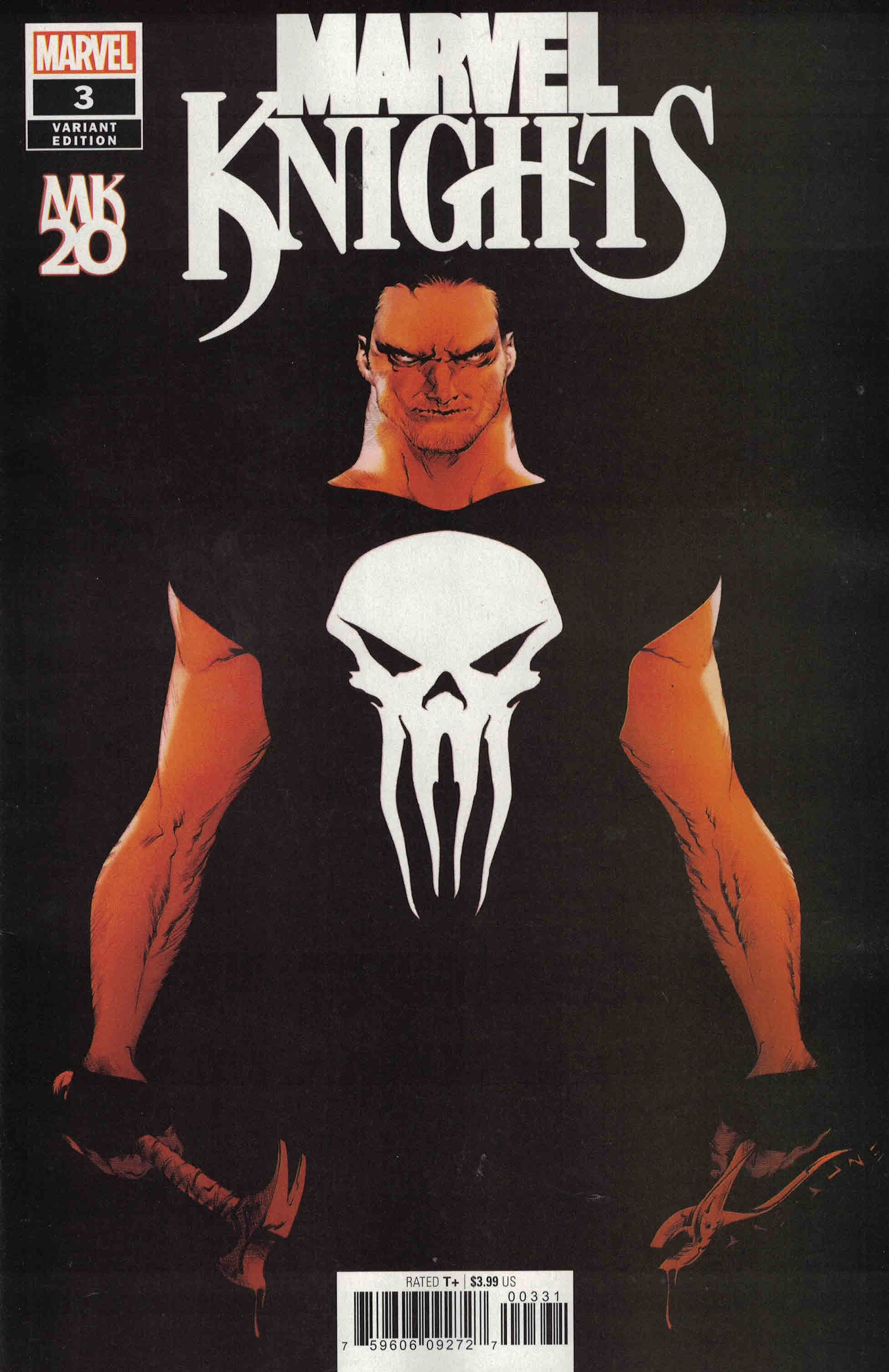 Marvel Knights 20th #3 1:25 Jae Lee Variant Marvel 2018 Punisher