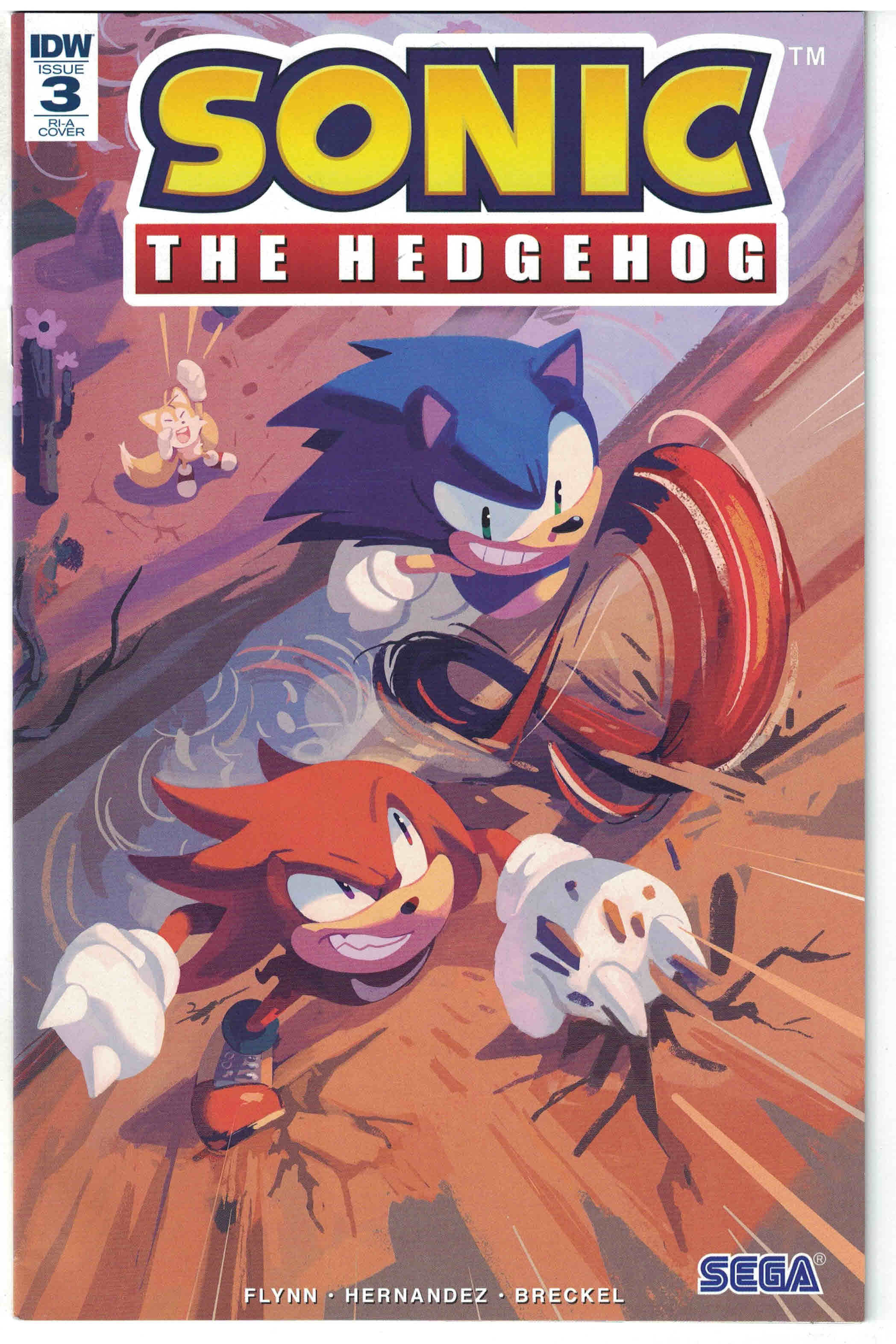 Sonic the Hedgehog #3 1:10 Retailer Incentive Variant RI-A IDW 2018 1 ...