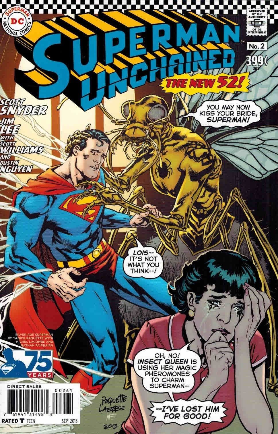 Superman Unchained #2 Yanick Paquette Silver Age Variant Lois Lane ...