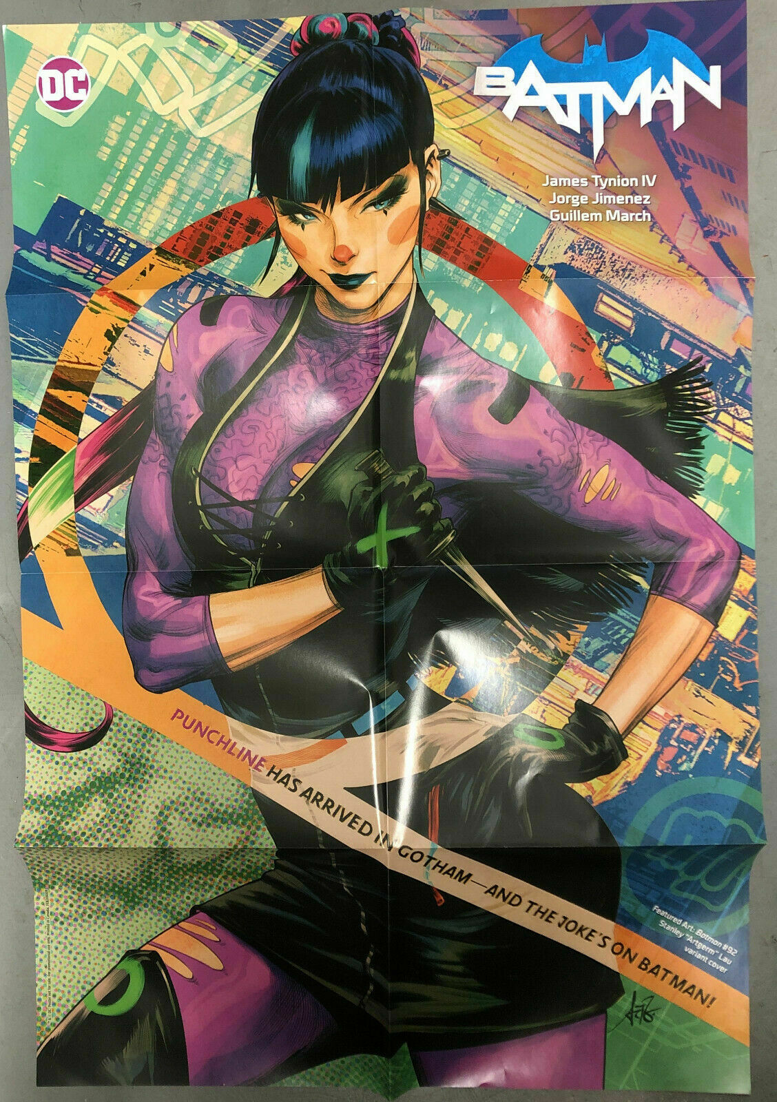 Batman # 92 Artgerm Punchline Variant Cover NM DC