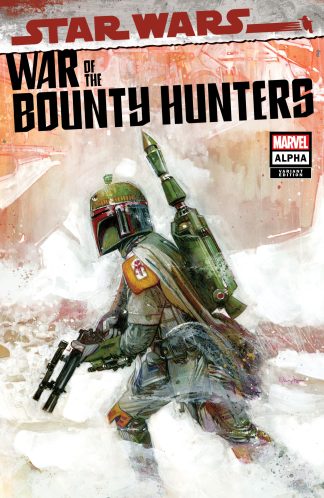 Star Wars War of the Bounty Hunters Alpha #1 Tommy Lee Edwards Boba Fett Variant Logo/ Virgin Set