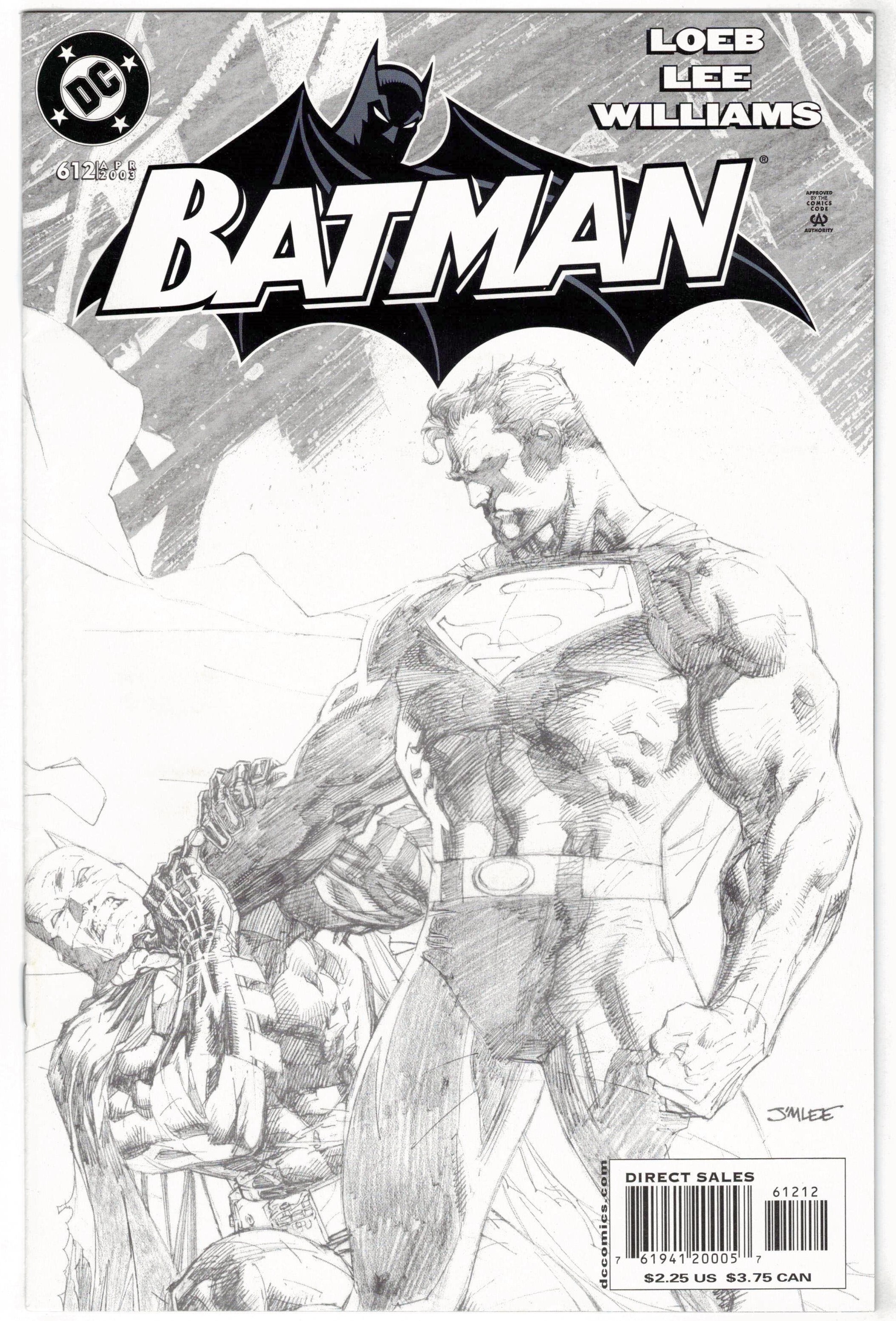 Batman #612 Second Printing Jim Lee Sketch Variant DC VF/NM