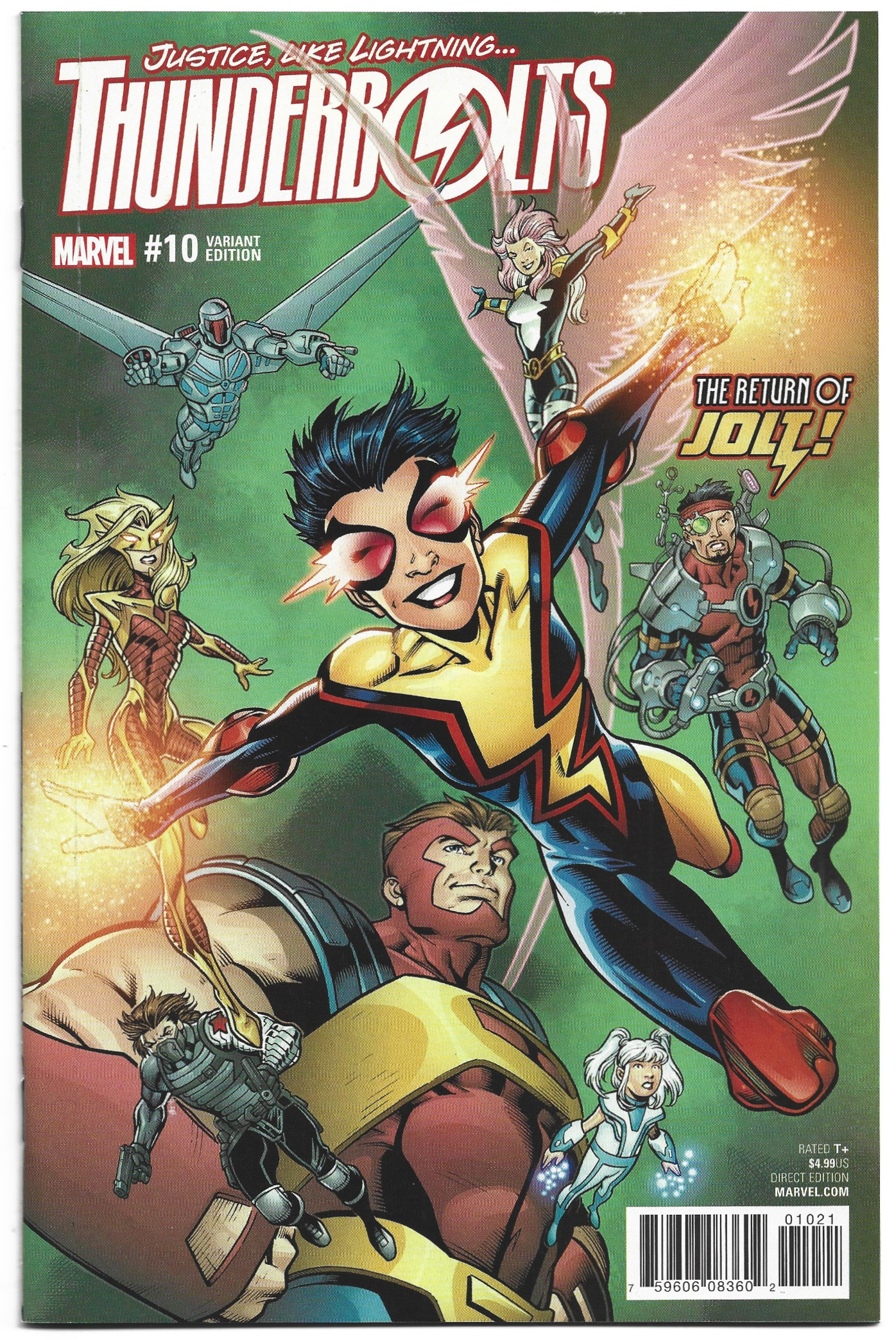 Thunderbolts #10 Mark Bagley Jolt Variant 20th Anniversary Marvel