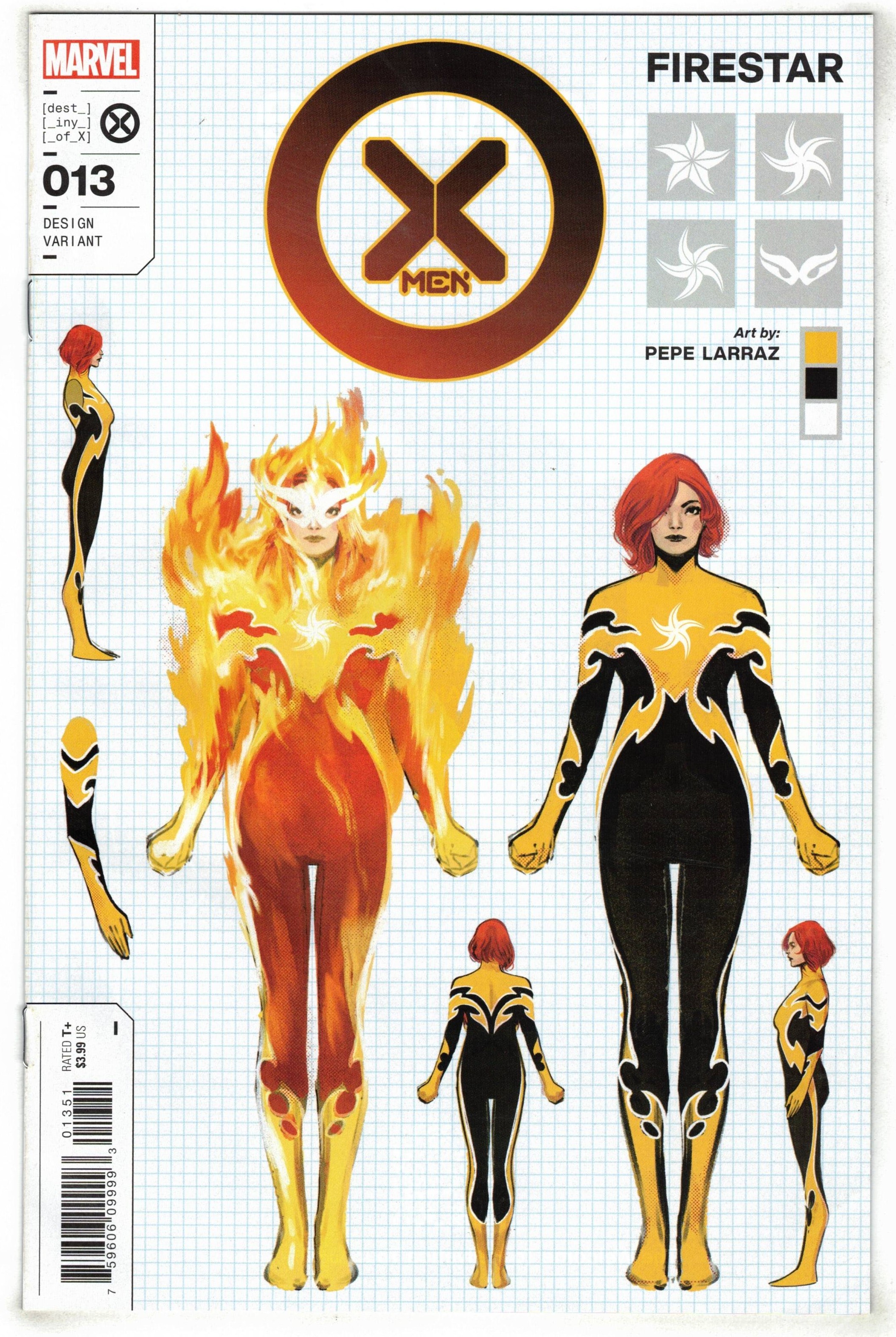 X-Men #13 1:10 Pepe Larraz Firestar Design Variant Duggan Marvel