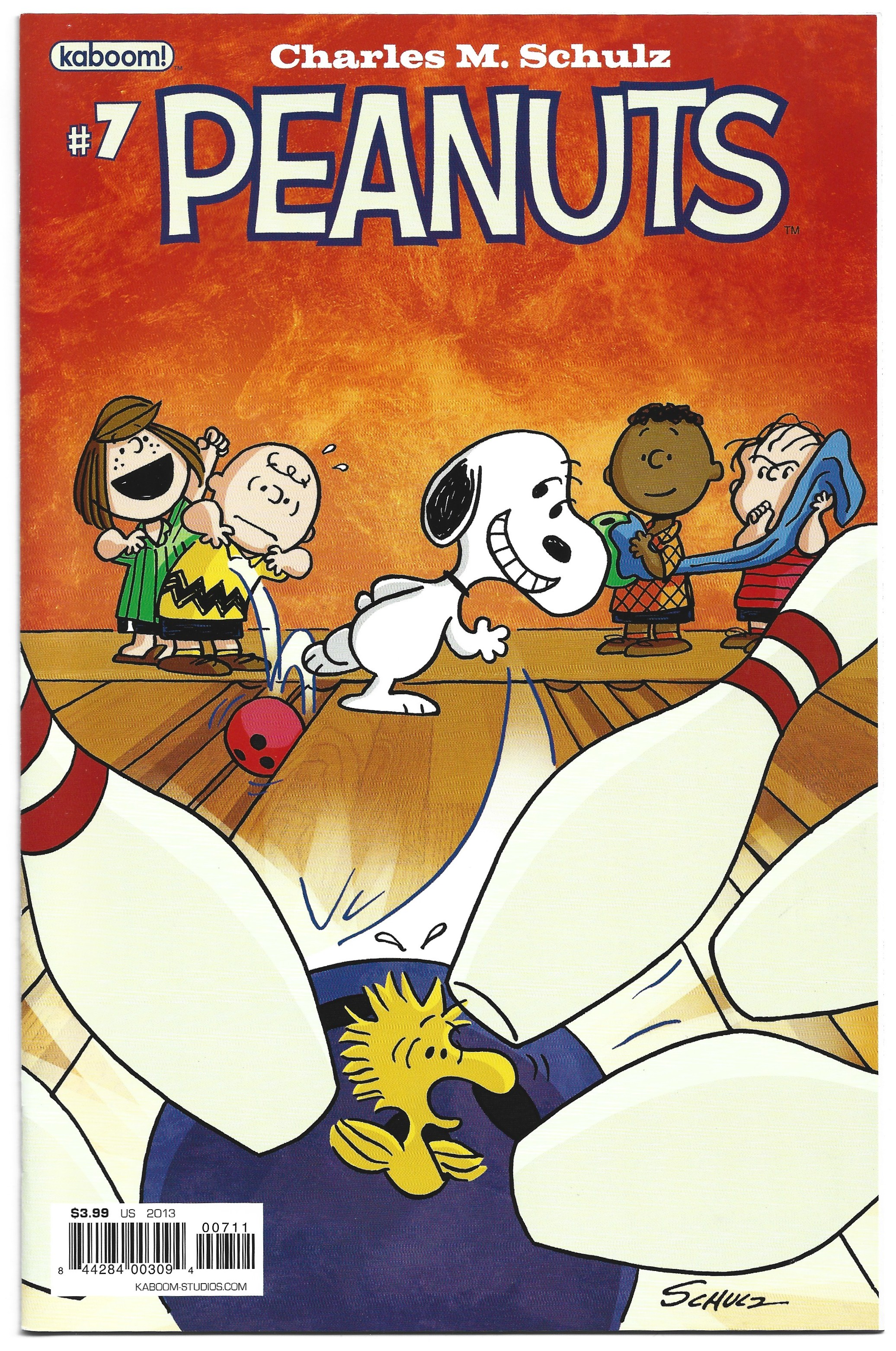 Peanuts v2 #7 Schulz Bowling Alley Cover A Kaboom 2012 VF/NM