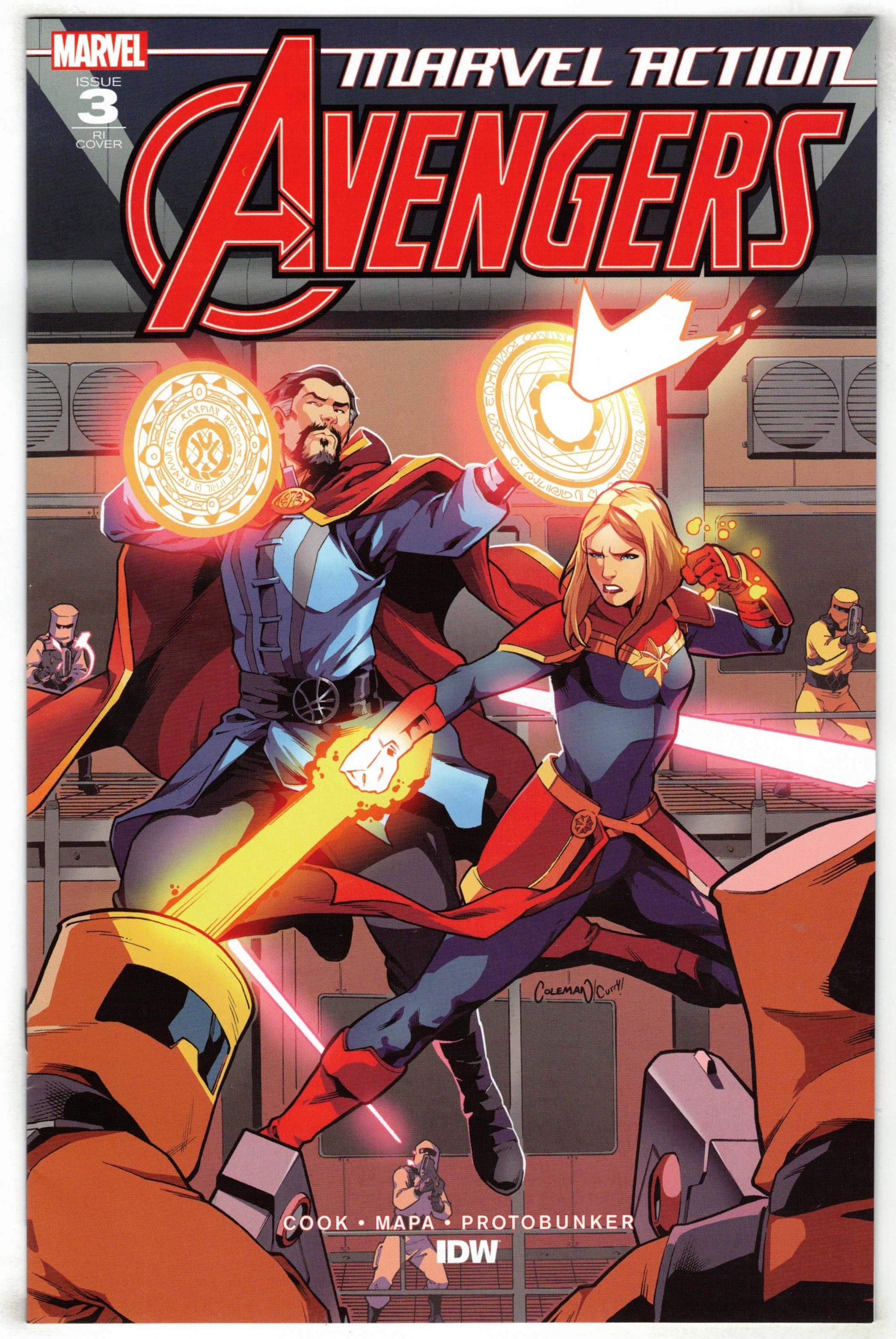Marvel Action Avengers #3 1:10 Ruairi Coleman Variant IDW 2020 2nd