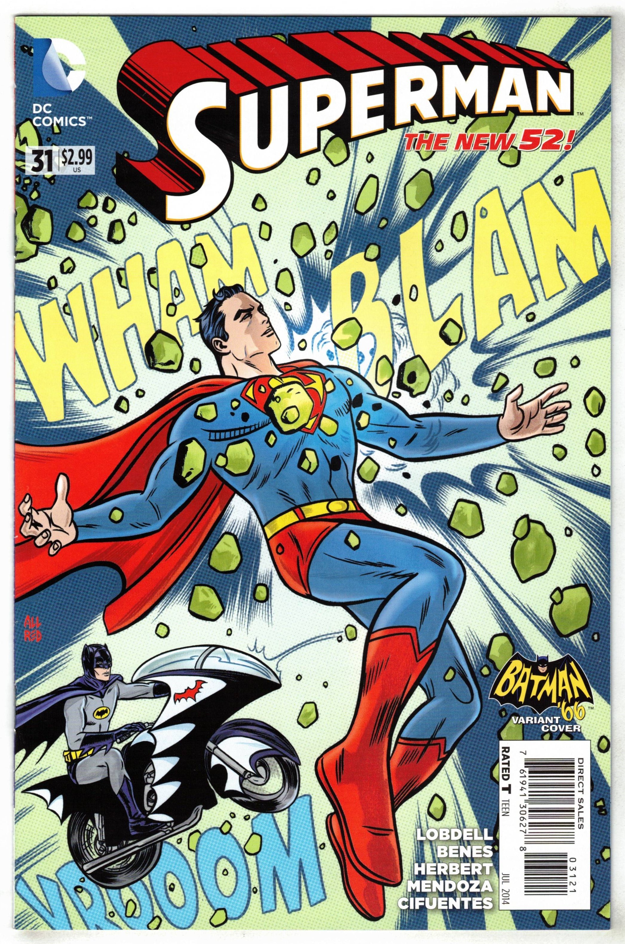 Superman #31 1:25 Mike Allred Batman 66 Variant DC 2011 VF/NM
