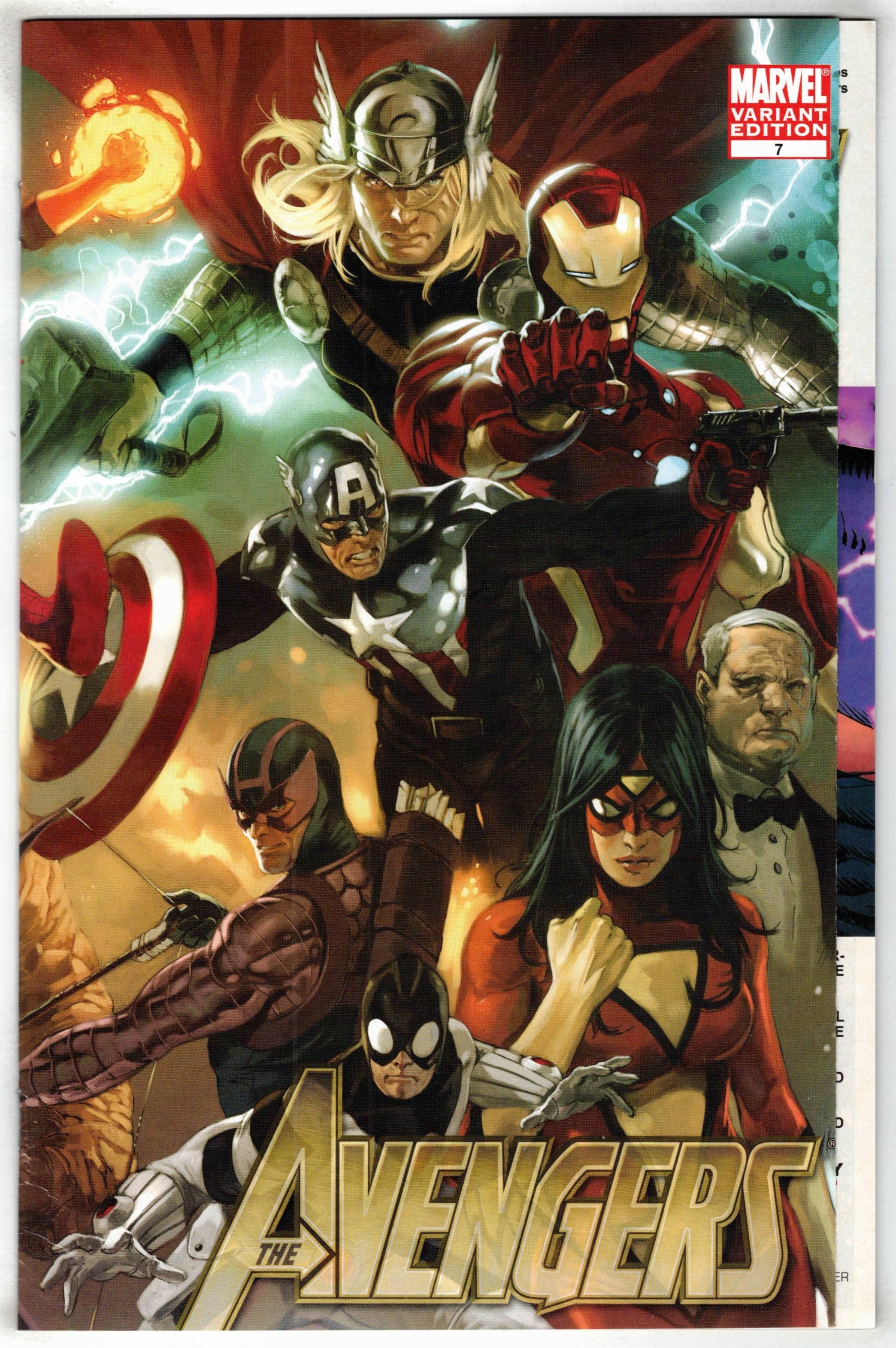 Avengers #7 1:50 Djurdjevic Gatefold Variant Marvel 2010 Bendis VF