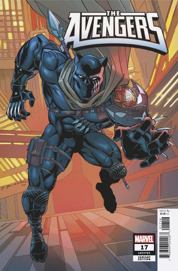 Avengers #17 1:25 Sam De La Rosa Variant Black Panther Marvel 2023