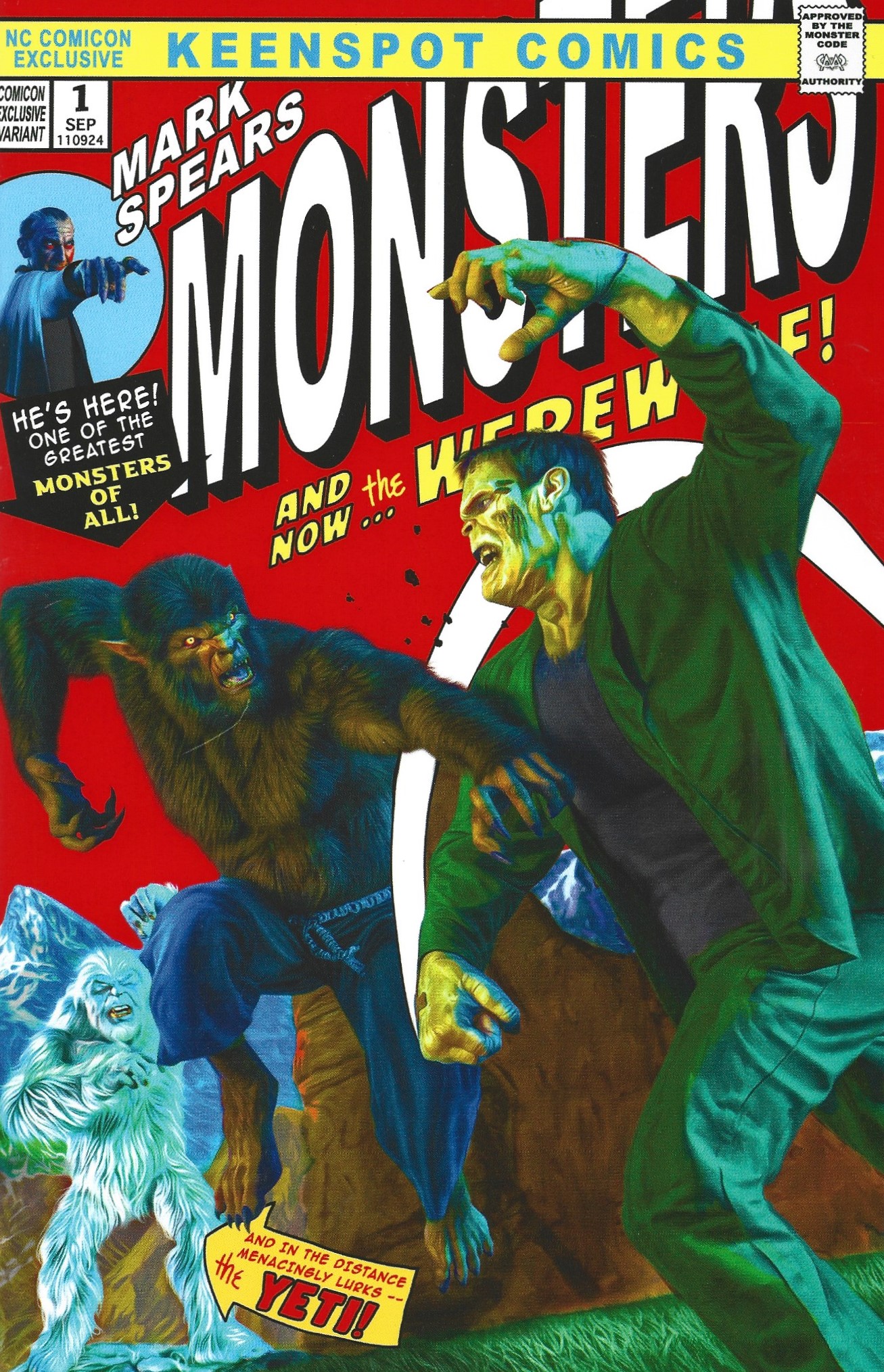 Mark Spears Monsters #1 Ultimate Comics Exclusive Hulk 181 Homage