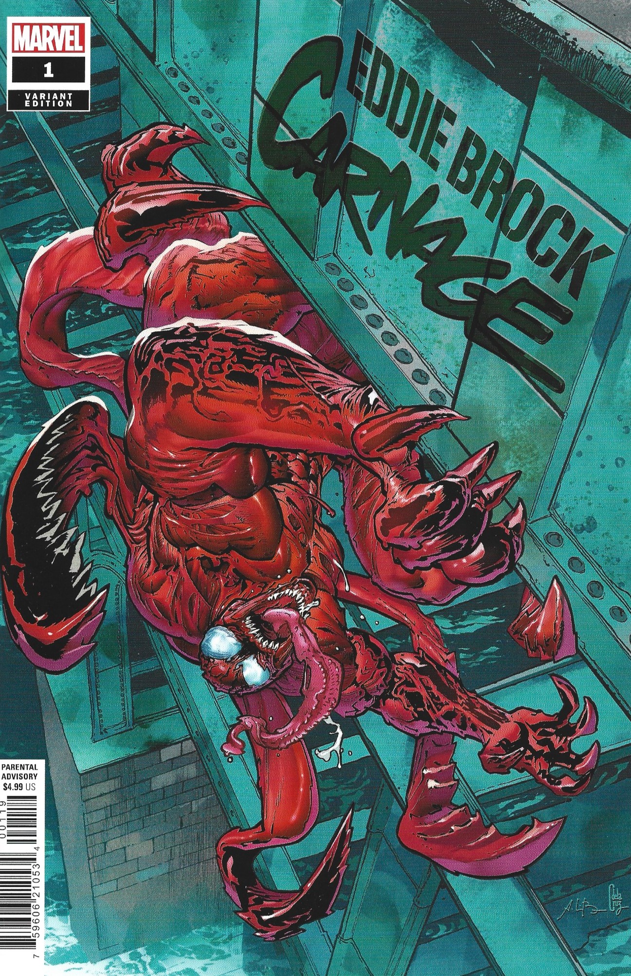 Eddie Brock Carnage #1 1:25 Andrei Bressan Variant Marvel 2025