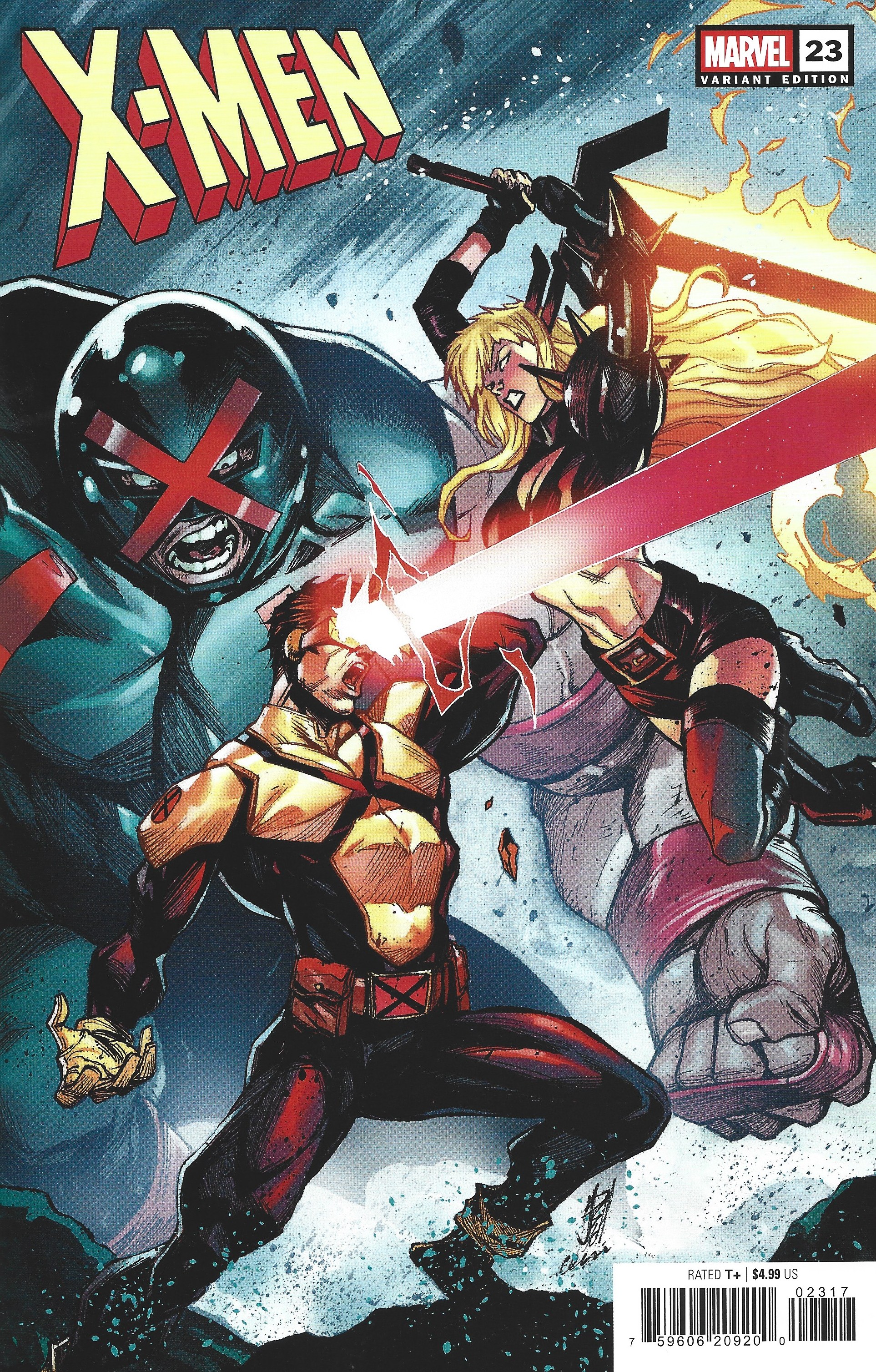X-Men #23 1:25 Stefano Caselli Variant Marvel 2024 MacKay