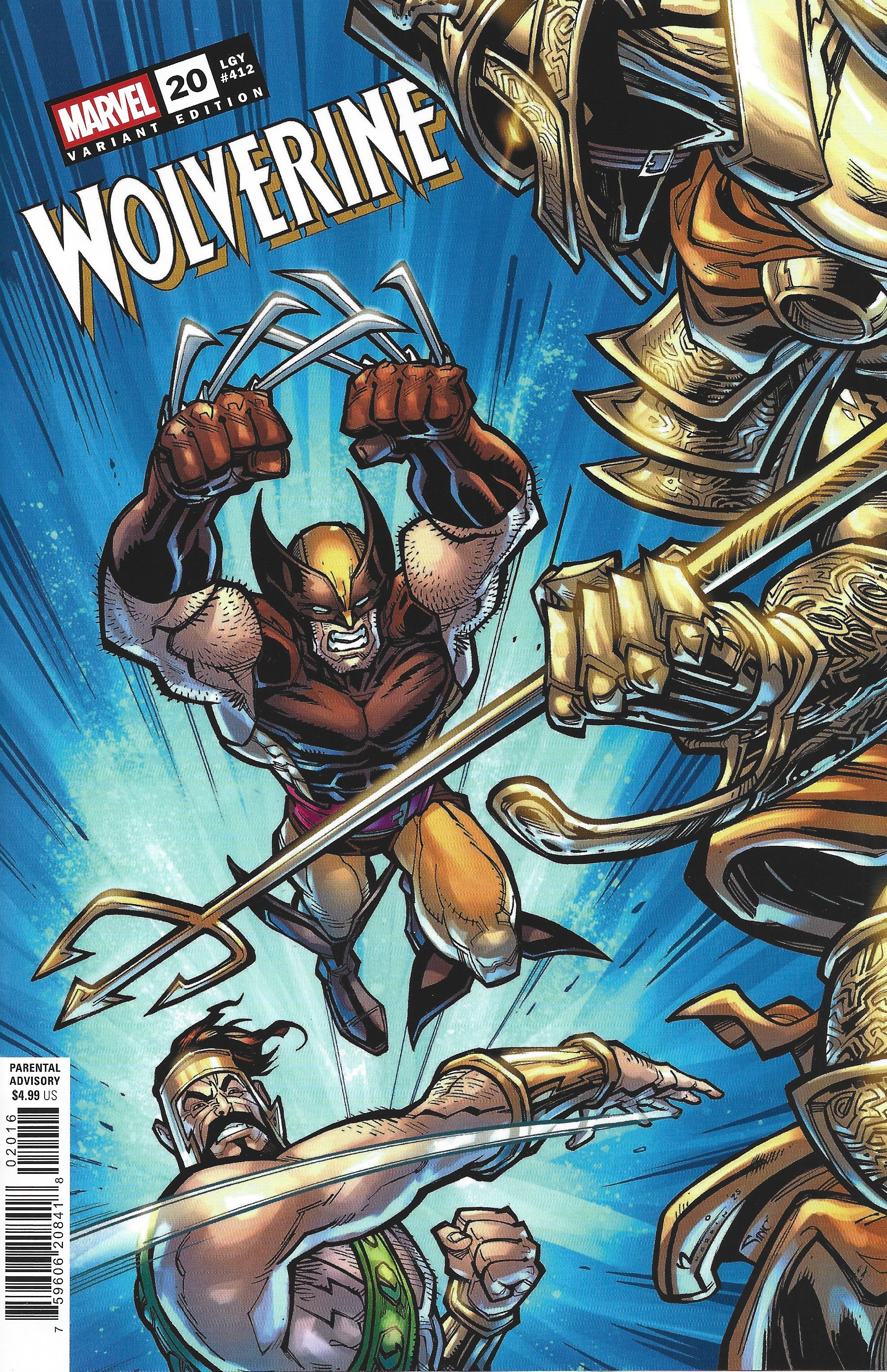 Wolverine #20 1:25 Chad Hardin Variant Marvel X-Men 2024 Saladin